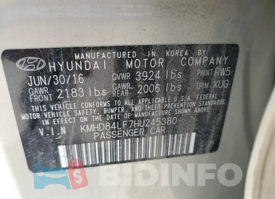 KMHD84LF7HU245380 Photo# 12