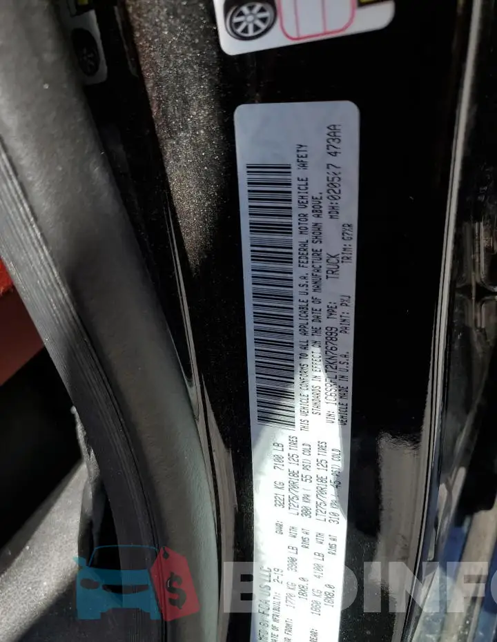 1C6SRFLT2KN767899 Photo# 12