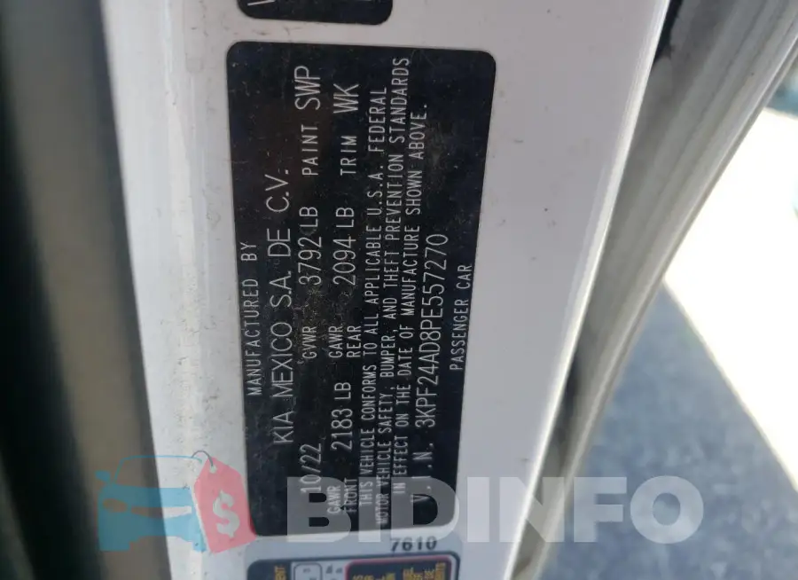 3KPF24AD8PE557270 Photo# 12