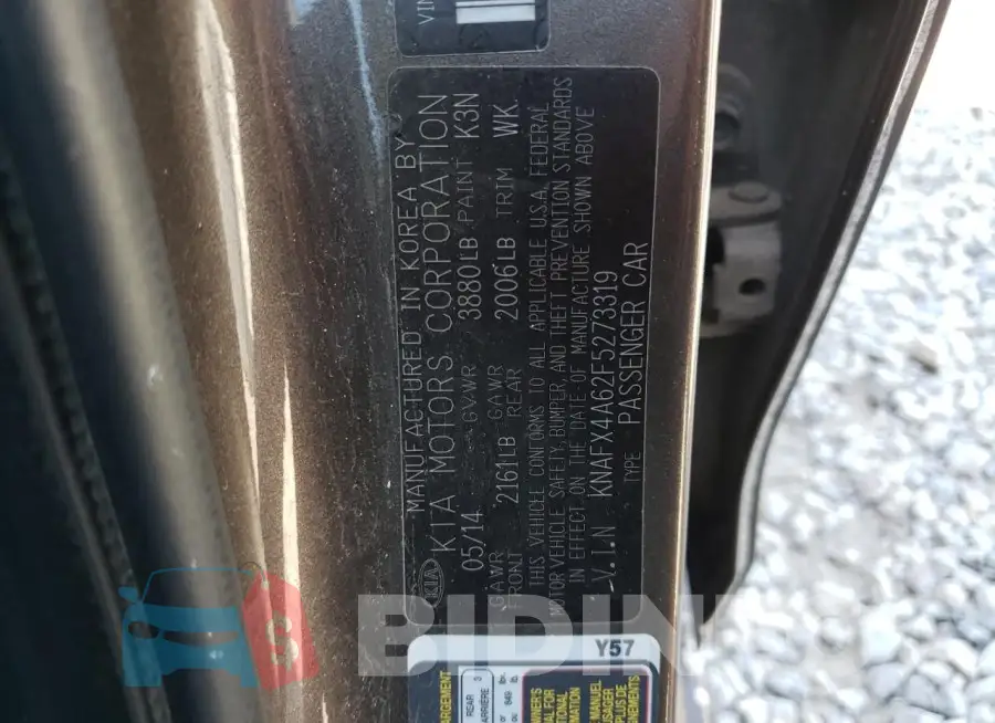 KNAFX4A62F5273319 Photo# 13