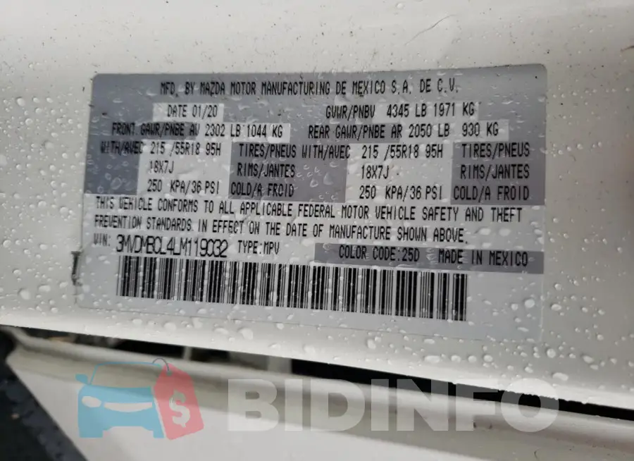 3MVDMBCL4LM119032 Photo# 12
