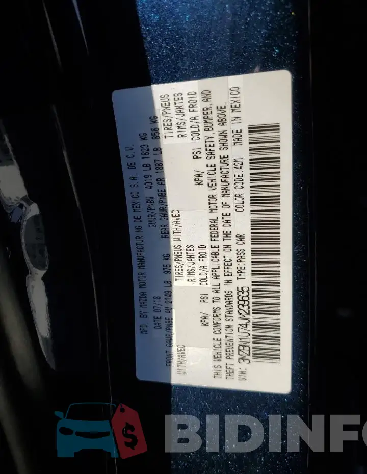 3MZBN1U74JM239635 Photo# 12
