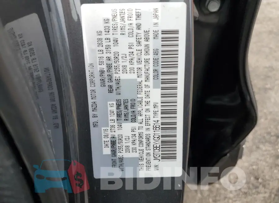 JM3TCBEYXG0116614 Photo# 13