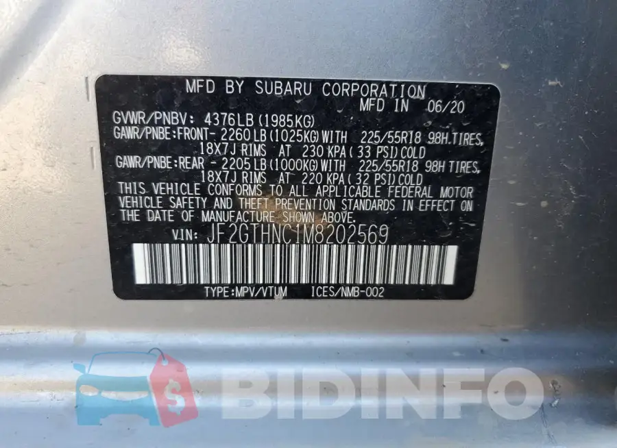 JF2GTHNC1M8202569 Photo# 12