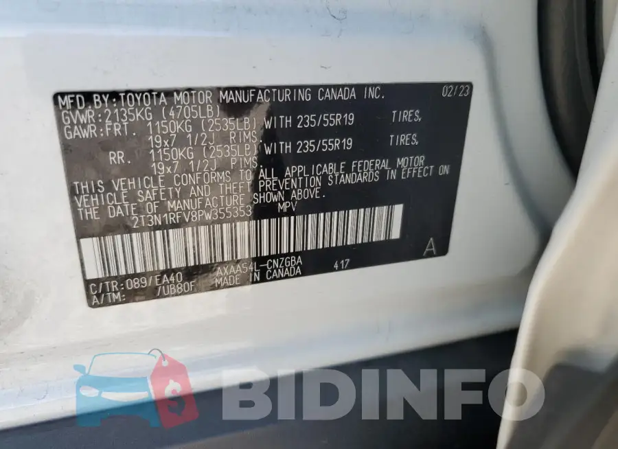 2T3N1RFV8PW355353 Photo# 12