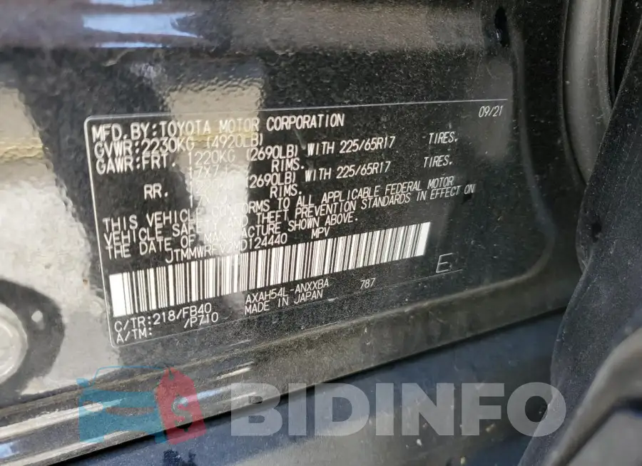 JTMMWRFV2MD124440 Photo# 12
