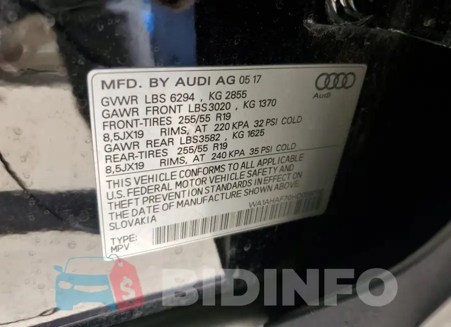 WA1AHAF70HD059782 Photo# 12