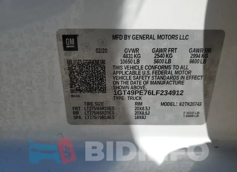 1GT49PE76LF234912 Photo# 12