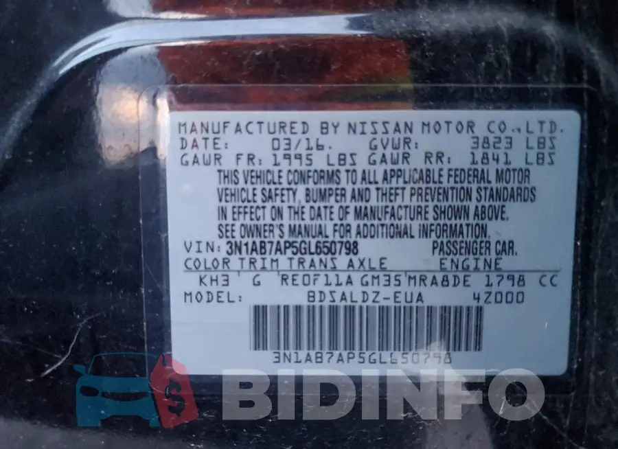 3N1AB7AP5GL650798 Photo# 12