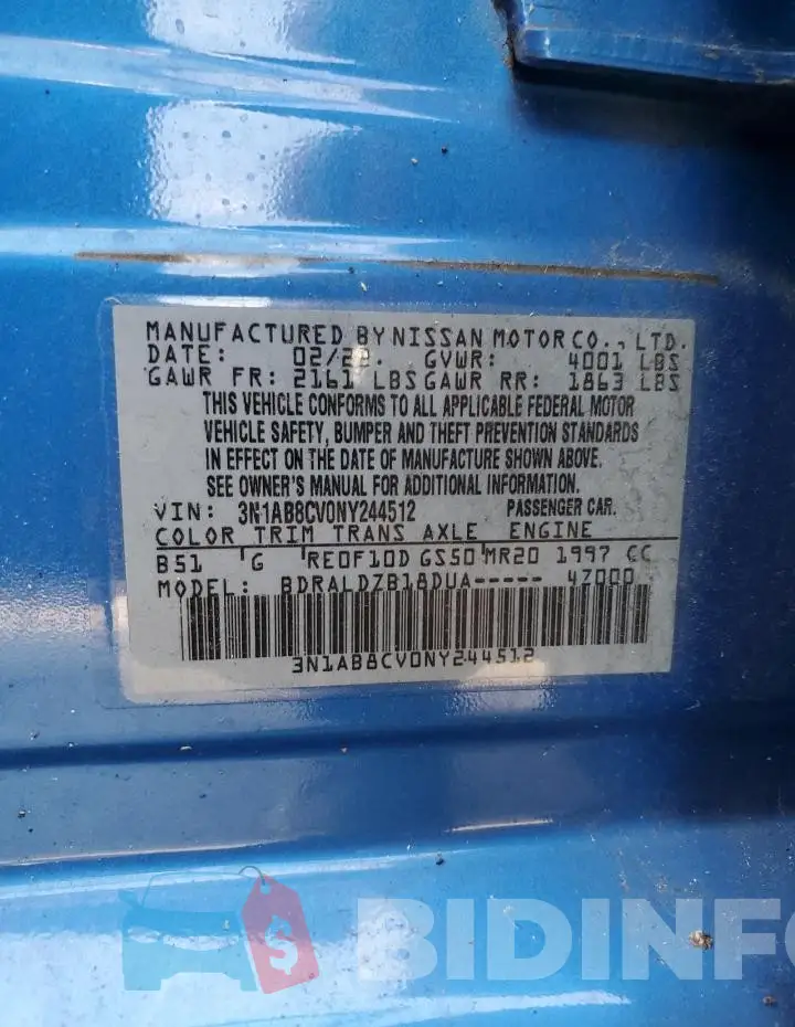 3N1AB8CV0NY244512 Photo# 12