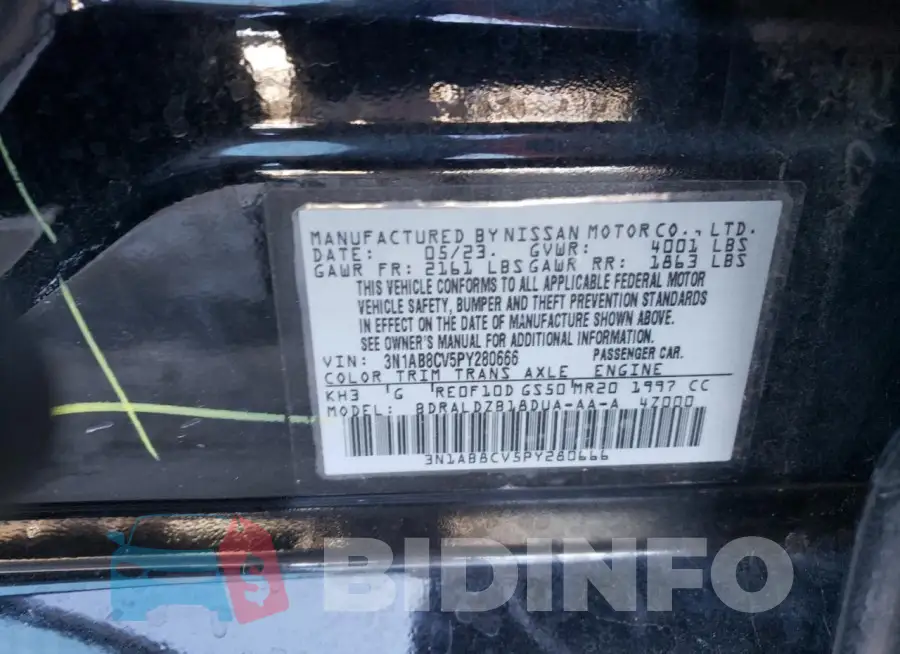 3N1AB8CV5PY280666 Photo# 13
