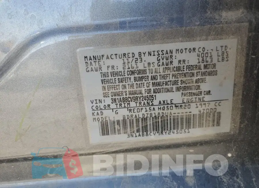 3N1AB8CV9RY245051 Photo# 13