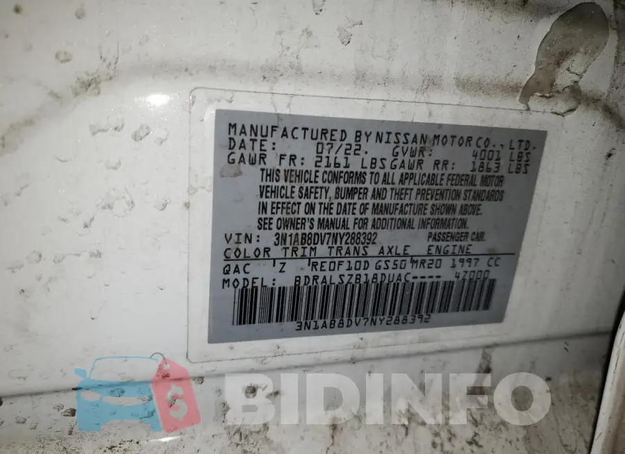 3N1AB8DV7NY288392 Photo# 13