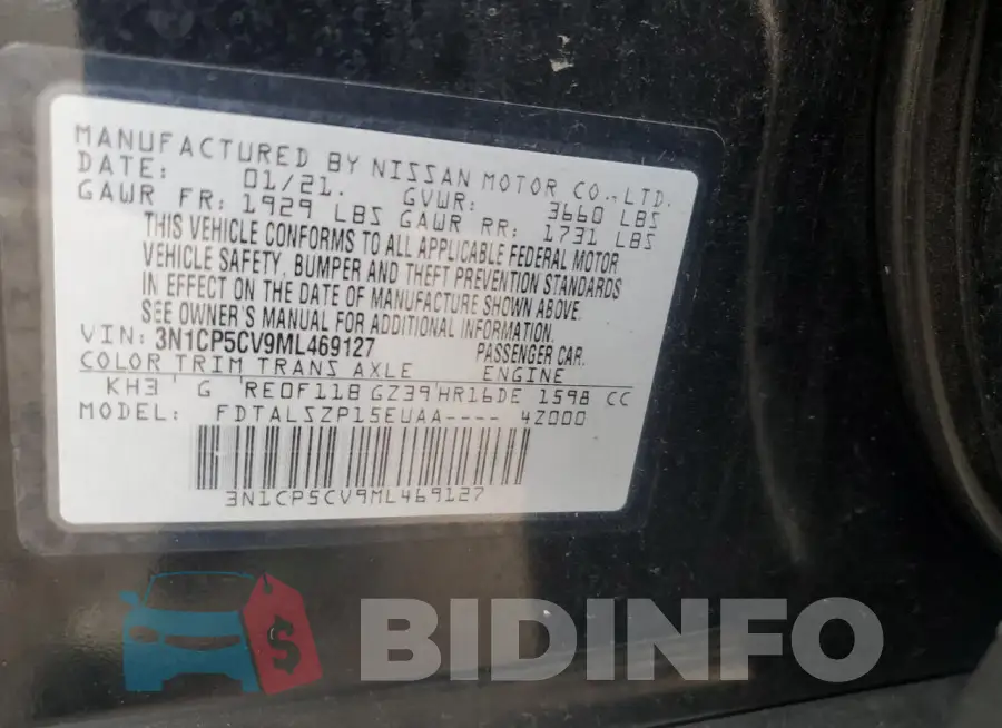 3N1CP5CV9ML469127 Photo# 12
