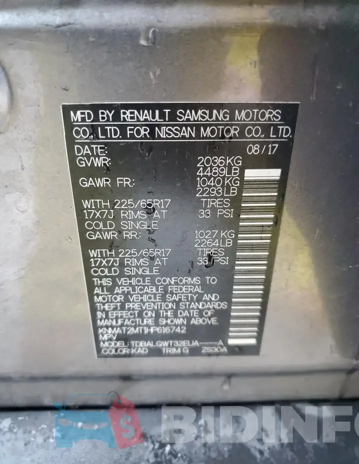 KNMAT2MT1HP616742 Photo# 13