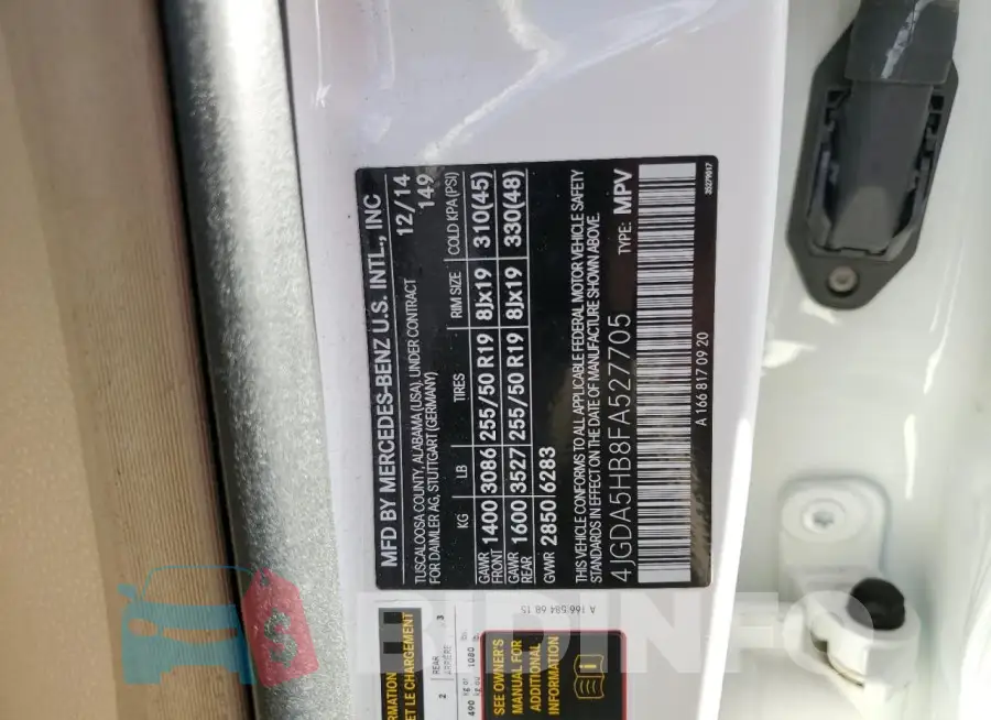 4JGDA5HB8FA527705 Photo# 13