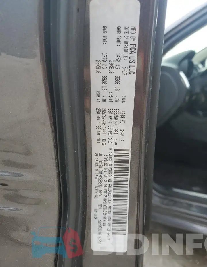 1C4RDJDG1HC926037 Photo# 14