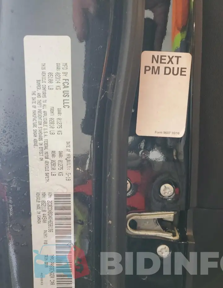 2C3CDXBGXKH658156 Photo# 13