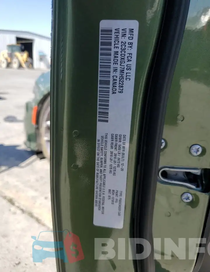 2C3CDXGJ7MH522879 Photo# 12