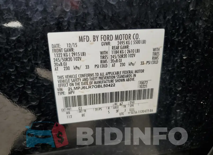 2LMPJ6LR7GBL50422 Photo# 14
