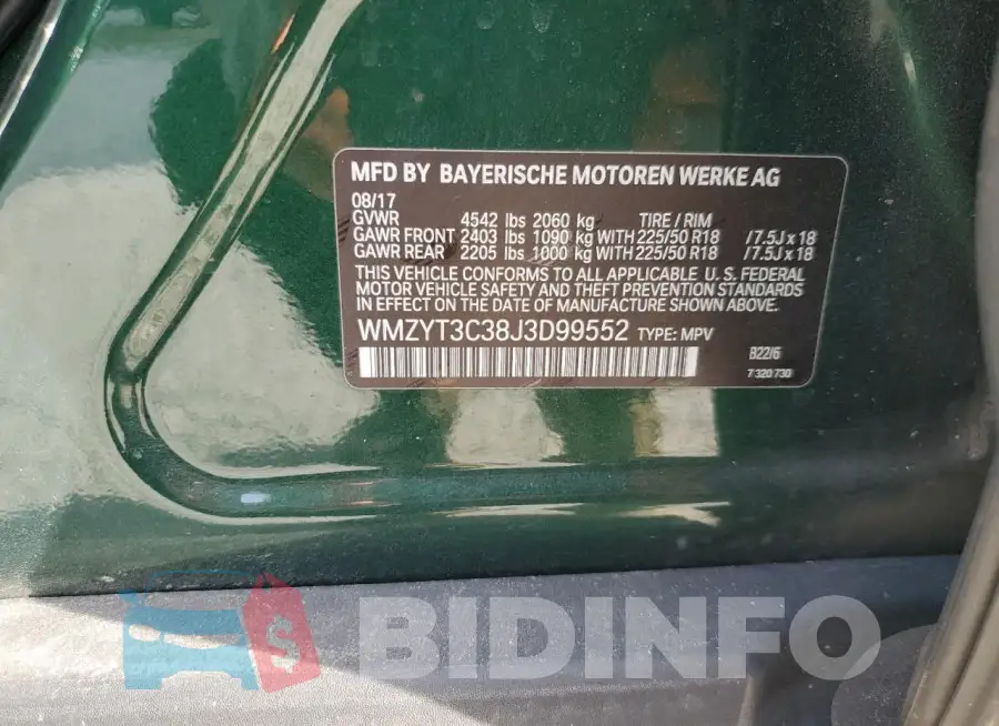 WMZYT3C38J3D99552 Photo# 13
