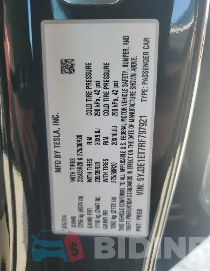 5YJ3E1ET7RF797921 Photo# 12