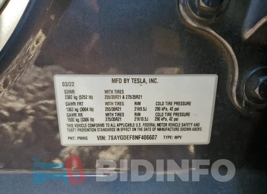 7SAYGDEF8NF406607 Photo# 12