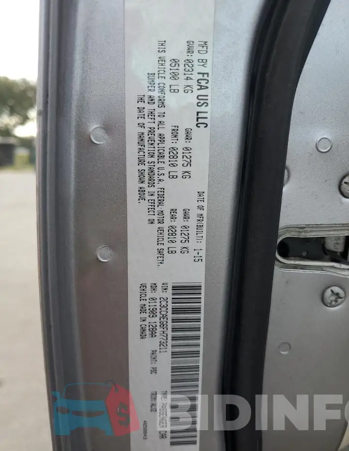 2C3CCAEG6FH773211 Photo# 13
