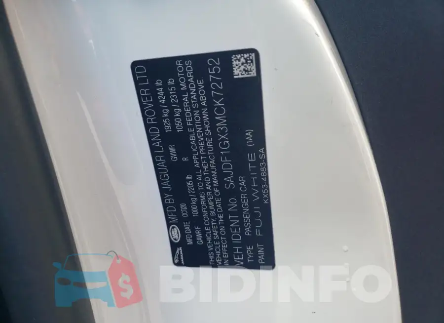 SAJDF1GX3MCK72752 Photo# 12