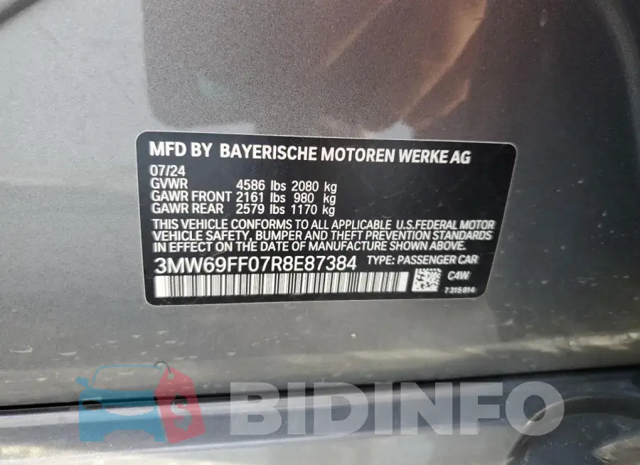 3MW69FF07R8E87384 Photo# 12