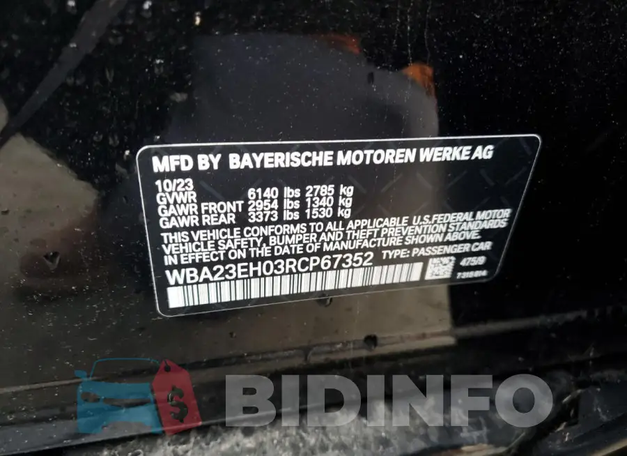 WBA23EH03RCP67352 Photo# 12