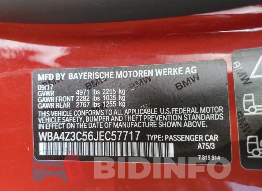 WBA4Z3C56JEC57717 Photo# 12