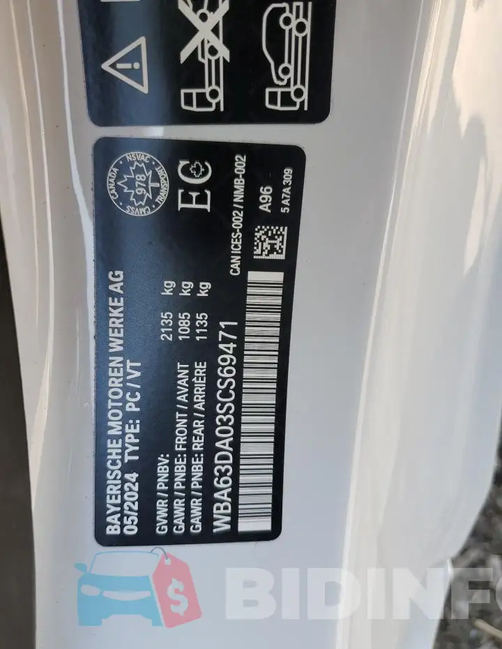 WBA63DA03SCS69471 Photo# 13