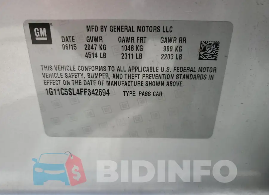 1G11C5SL4FF342694 Photo# 12