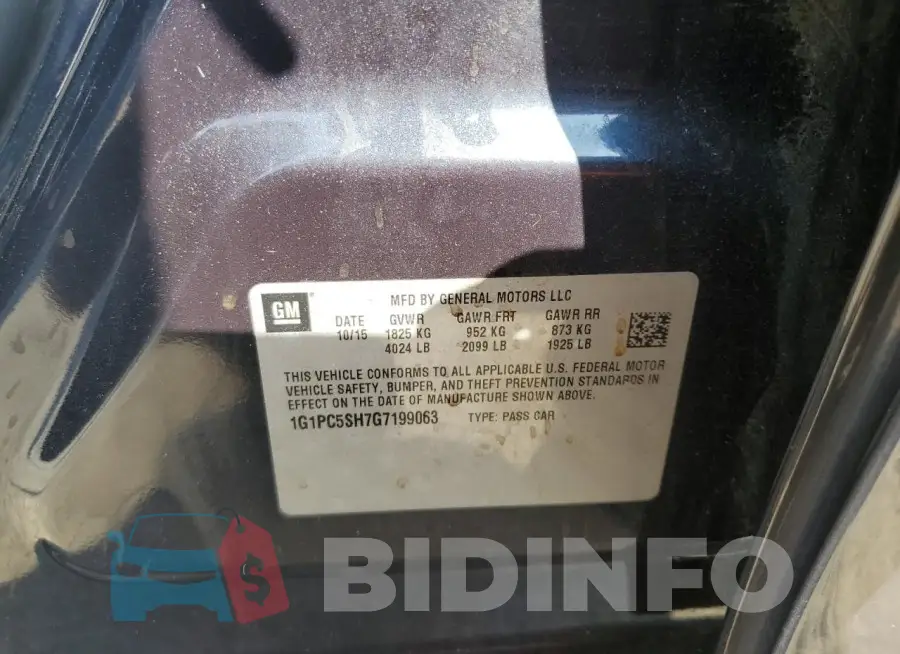 1G1PC5SH7G7199063 Photo# 12