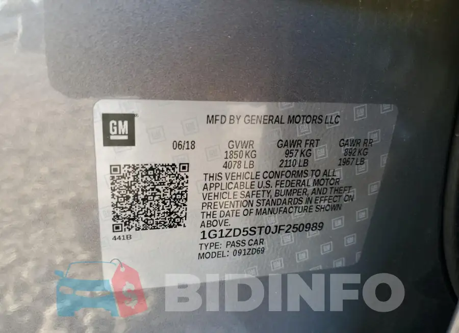 1G1ZD5ST0JF250989 Photo# 12