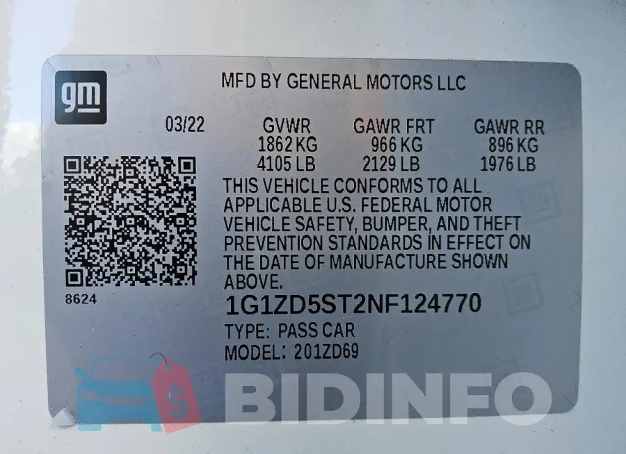 1G1ZD5ST2NF124770 Photo# 13