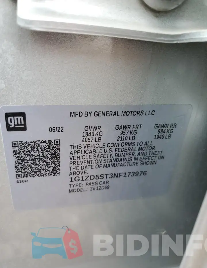 1G1ZD5ST3NF173976 Photo# 12