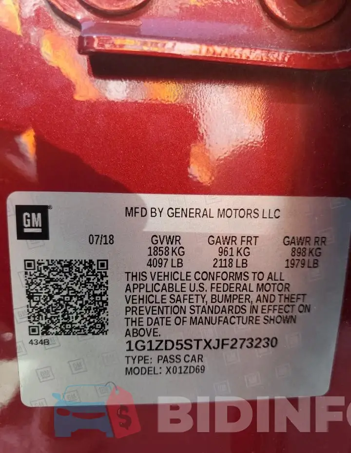 1G1ZD5STXJF273230 Photo# 12