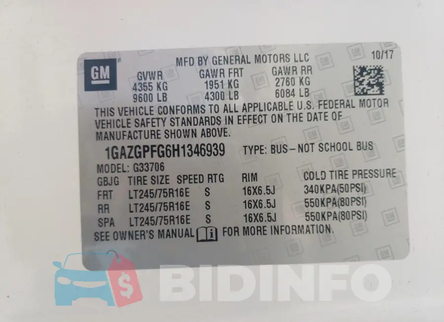 1GAZGPFG6H1346939 Photo# 13