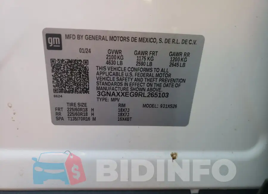 3GNAXXEG9RL265103 Photo# 13