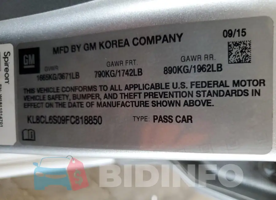 KL8CL6S09FC818850 Photo# 12