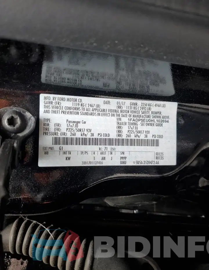 1FADP5EU0HL102694 Photo# 12