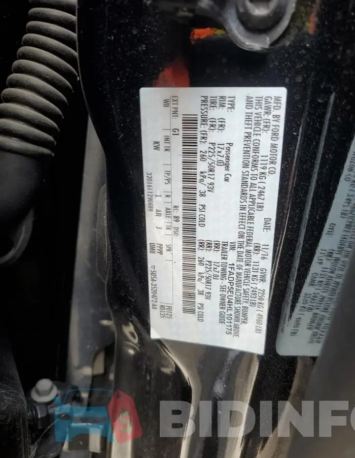 1FADP5EU4HL101175 Photo# 12