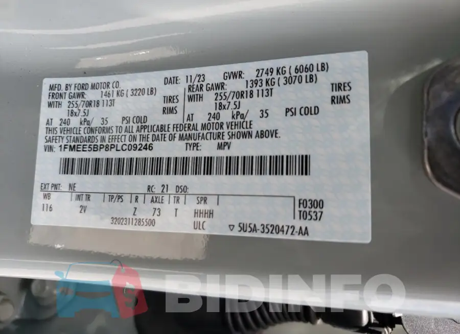 1FMEE5BP8PLC09246 Photo# 13