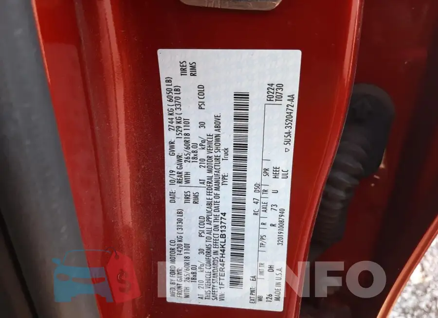1FTER4FH4KLB13774 Photo# 12
