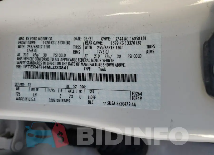 1FTER4FH4MLD33841 Photo# 12