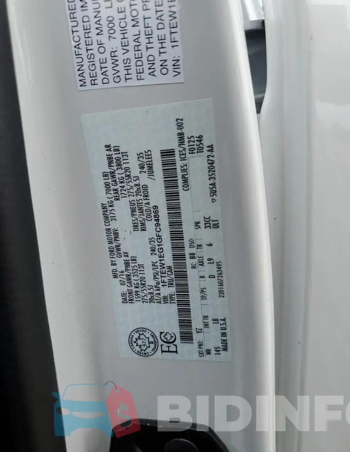 1FTEW1EG1GFC94869 Photo# 12