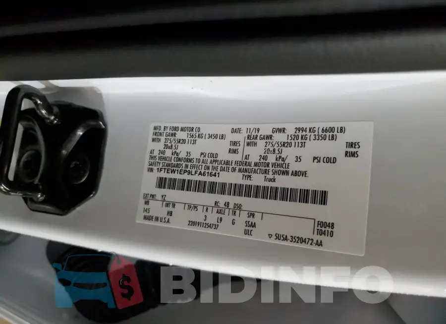 1FTEW1EP9LFA61641 Photo# 13