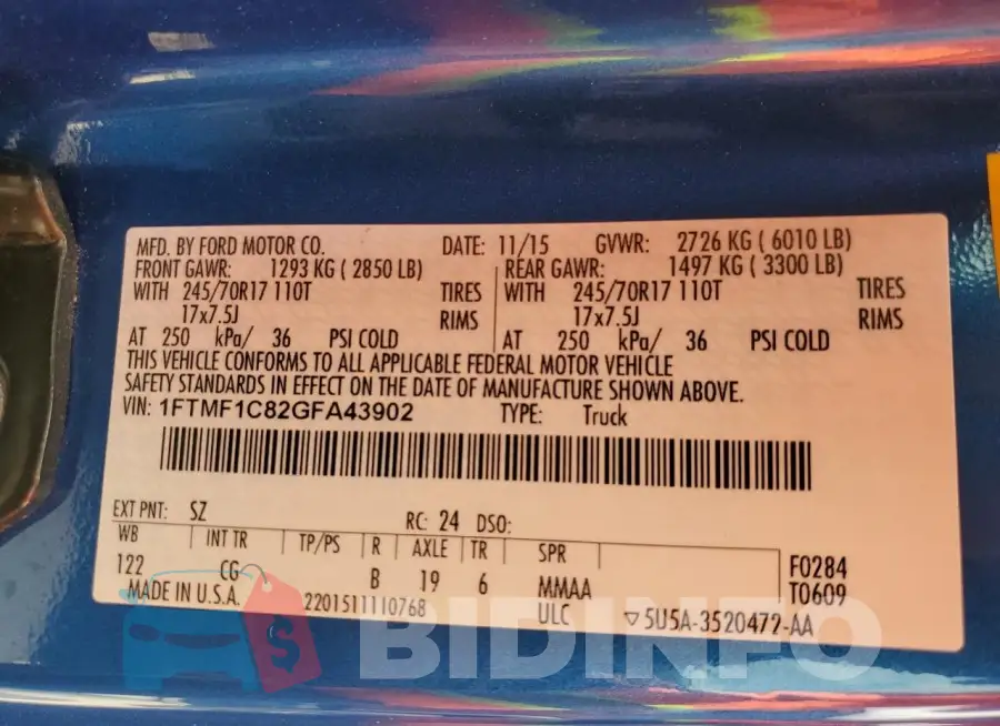 1FTMF1C82GFA43902 Photo# 13